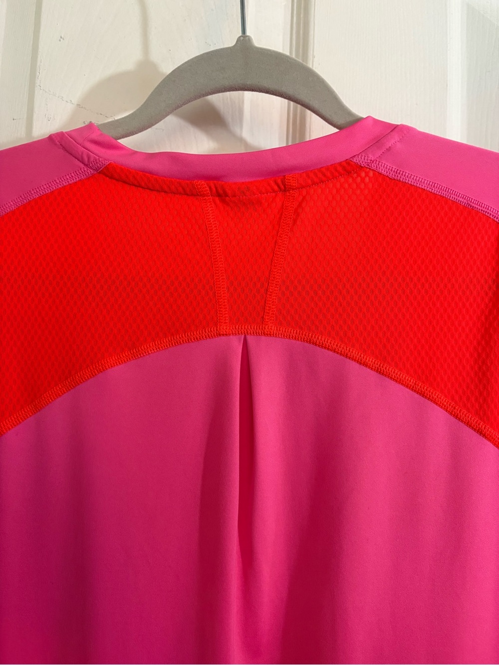 adidas Women’s Bright Pink Short Sleeve Tee with Red Accents - Picture 7 of 9